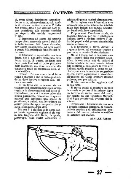 Costruire rivista mensile fascista