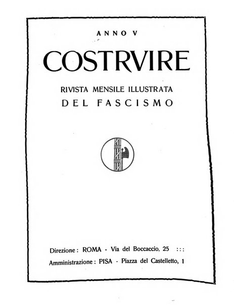 Costruire rivista mensile fascista