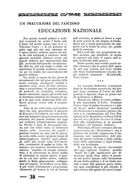 Costruire rivista mensile fascista