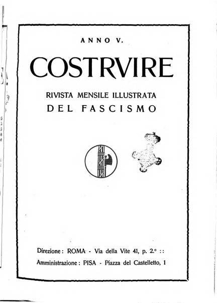 Costruire rivista mensile fascista