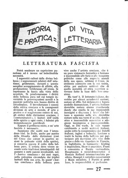 Costruire rivista mensile fascista