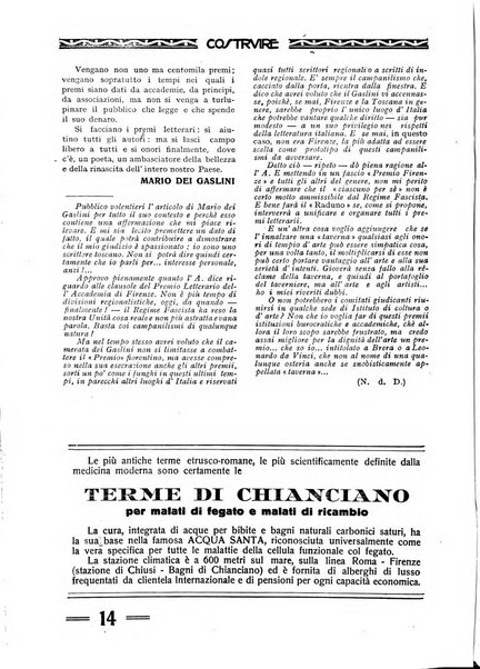 Costruire rivista mensile fascista