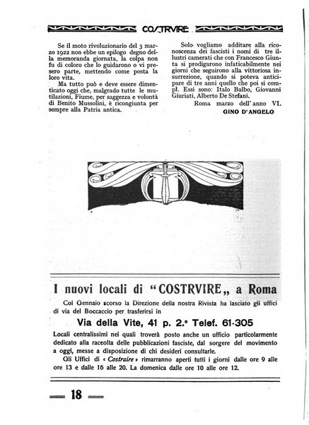 Costruire rivista mensile fascista