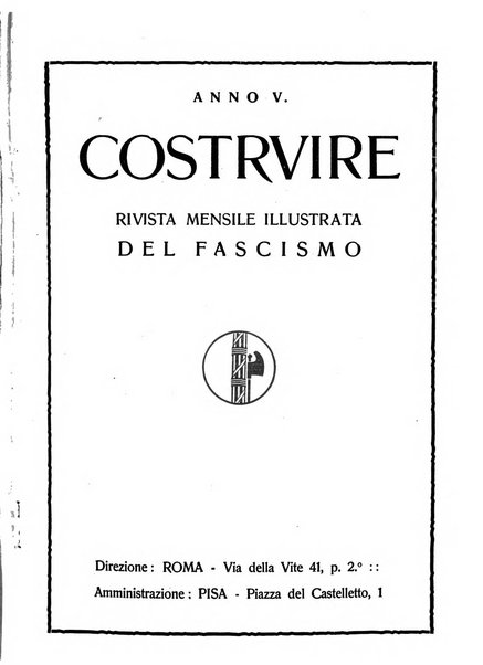 Costruire rivista mensile fascista