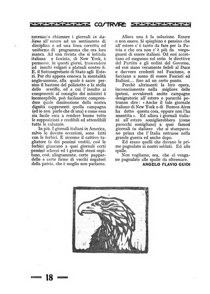 Costruire rivista mensile fascista