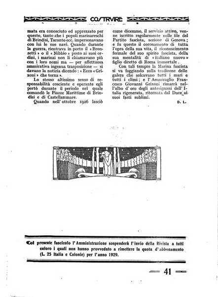 Costruire rivista mensile fascista