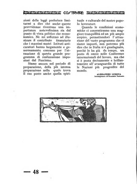 Costruire rivista mensile fascista