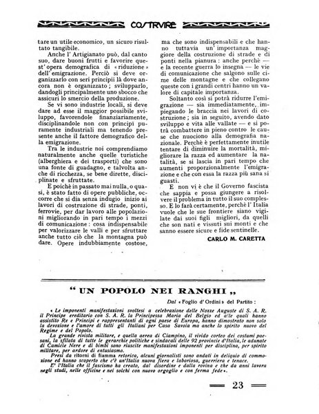 Costruire rivista mensile fascista