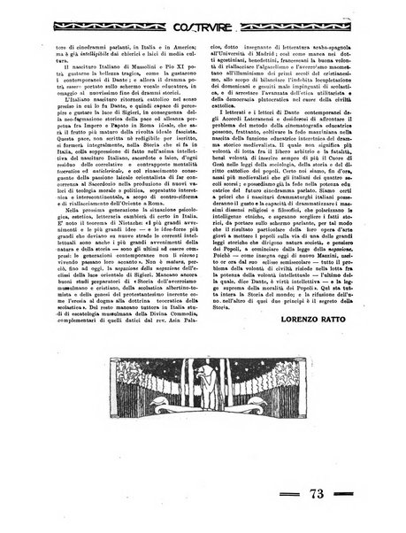 Costruire rivista mensile fascista