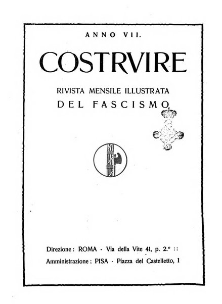 Costruire rivista mensile fascista