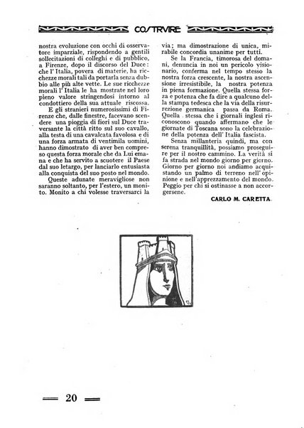 Costruire rivista mensile fascista