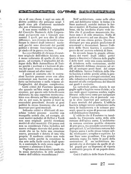 Costruire rivista mensile fascista