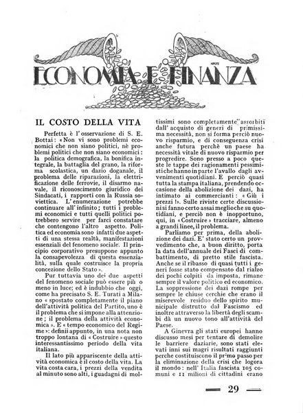 Costruire rivista mensile fascista