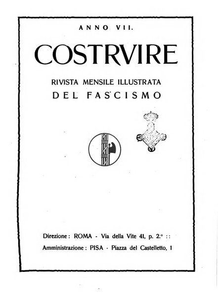 Costruire rivista mensile fascista