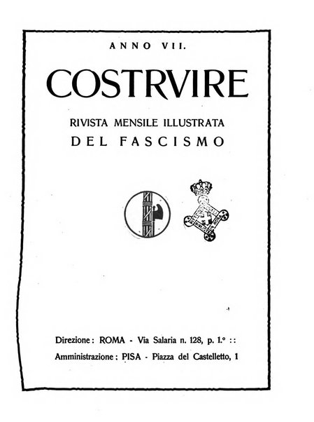 Costruire rivista mensile fascista