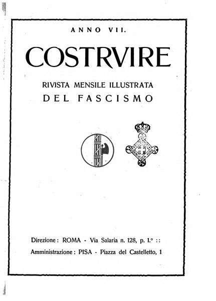 Costruire rivista mensile fascista