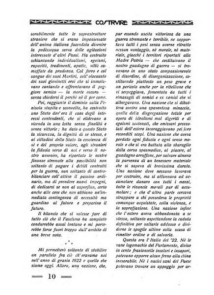 Costruire rivista mensile fascista