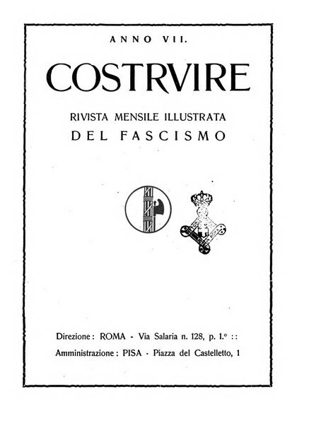 Costruire rivista mensile fascista