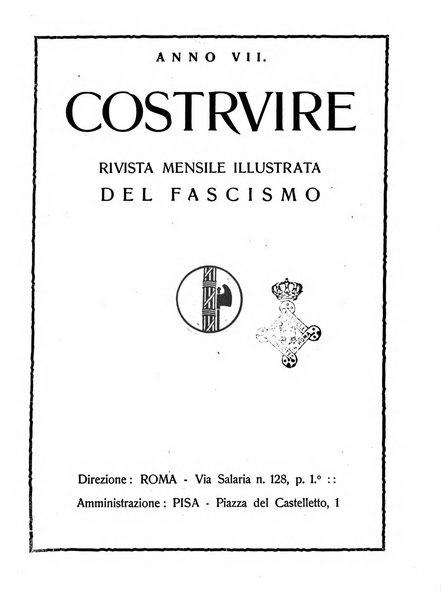 Costruire rivista mensile fascista