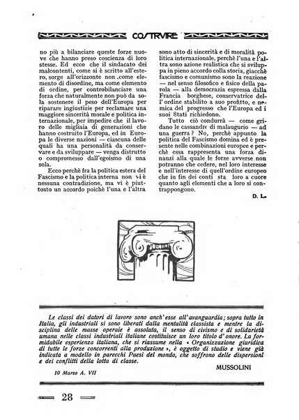 Costruire rivista mensile fascista