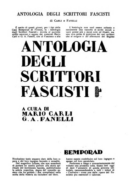 Costruire rivista mensile fascista