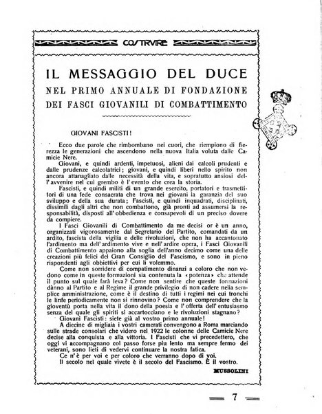 Costruire rivista mensile fascista