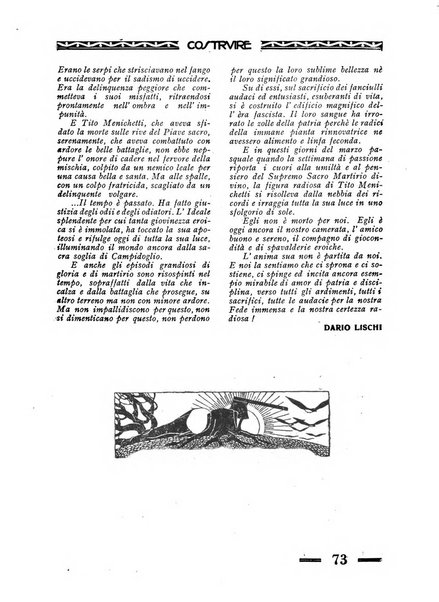 Costruire rivista mensile fascista