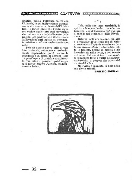 Costruire rivista mensile fascista