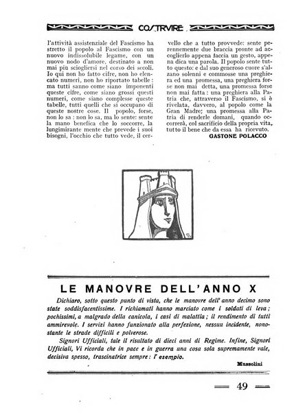 Costruire rivista mensile fascista