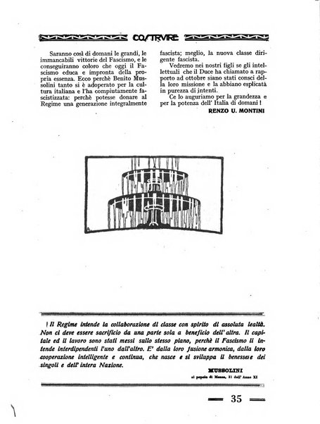 Costruire rivista mensile fascista