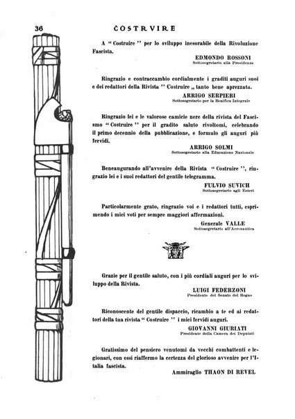 Costruire rivista mensile fascista