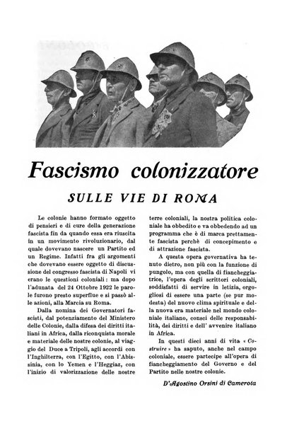 Costruire rivista mensile fascista