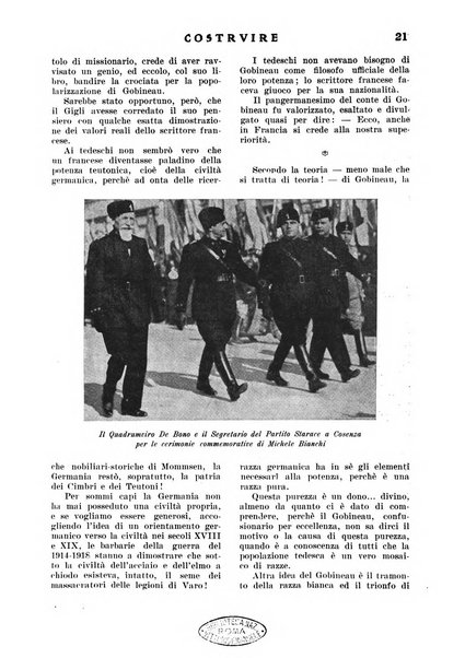 Costruire rivista mensile fascista