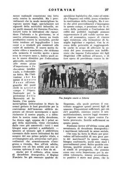 Costruire rivista mensile fascista