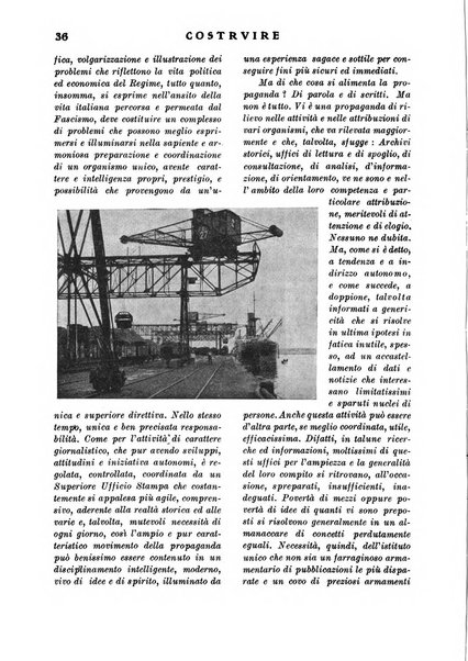 Costruire rivista mensile fascista