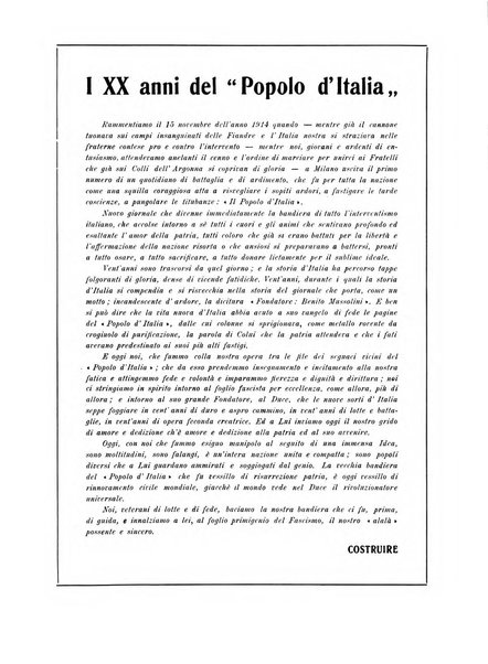 Costruire rivista mensile fascista