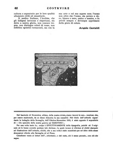 Costruire rivista mensile fascista