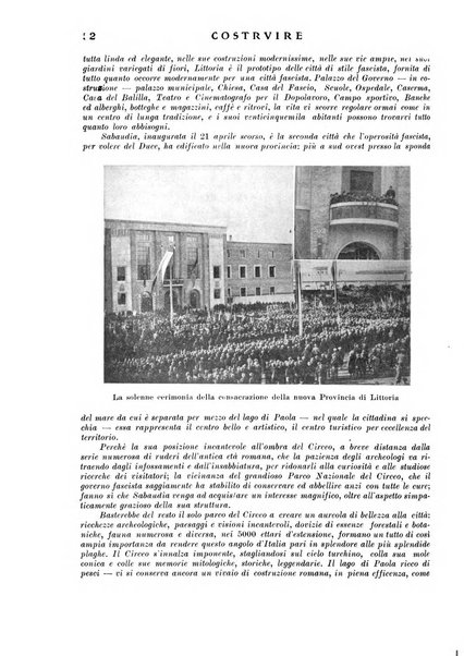 Costruire rivista mensile fascista