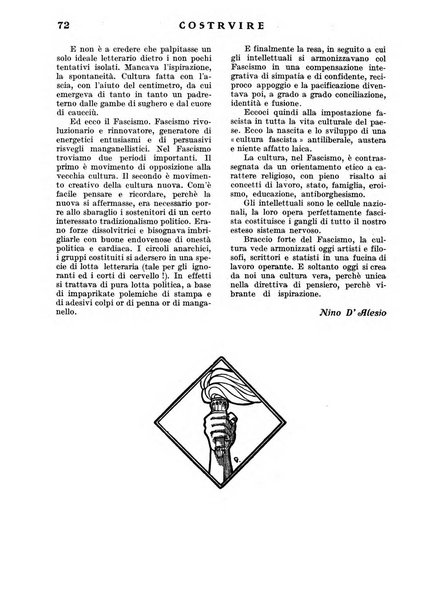 Costruire rivista mensile fascista