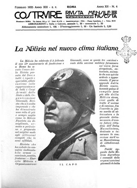 Costruire rivista mensile fascista