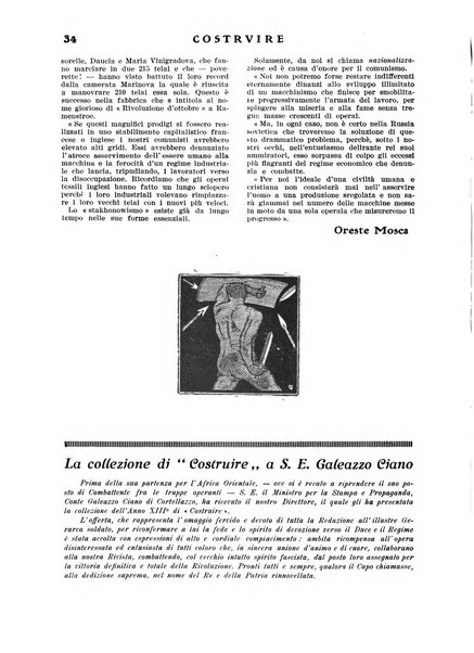 Costruire rivista mensile fascista