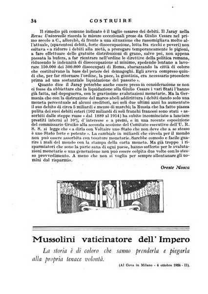 Costruire rivista mensile fascista