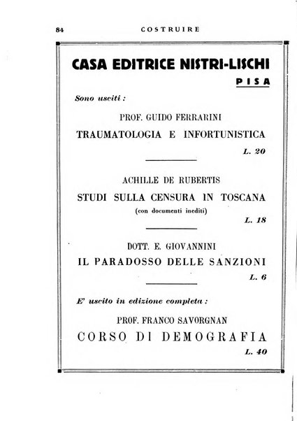 Costruire rivista mensile fascista