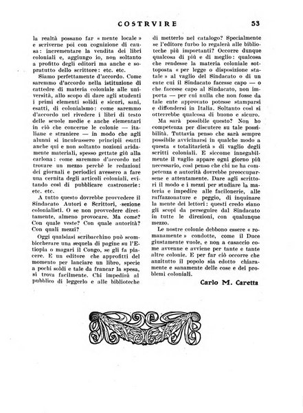 Costruire rivista mensile fascista