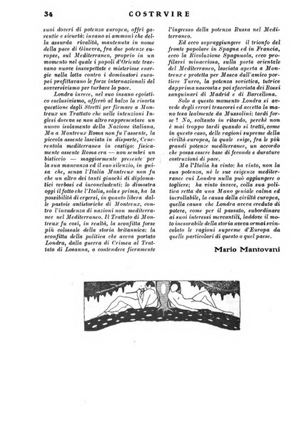 Costruire rivista mensile fascista