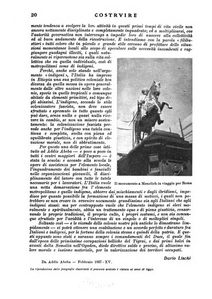 Costruire rivista mensile fascista