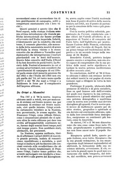 Costruire rivista mensile fascista