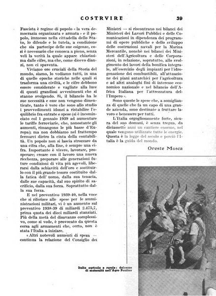 Costruire rivista mensile fascista