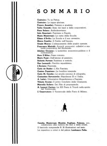 Costruire rivista mensile fascista