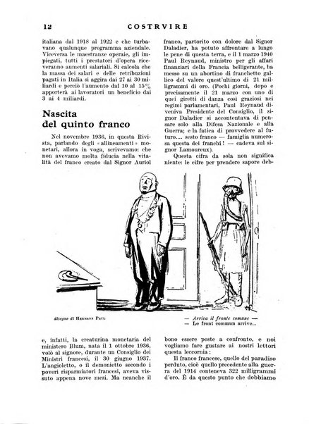 Costruire rivista mensile fascista